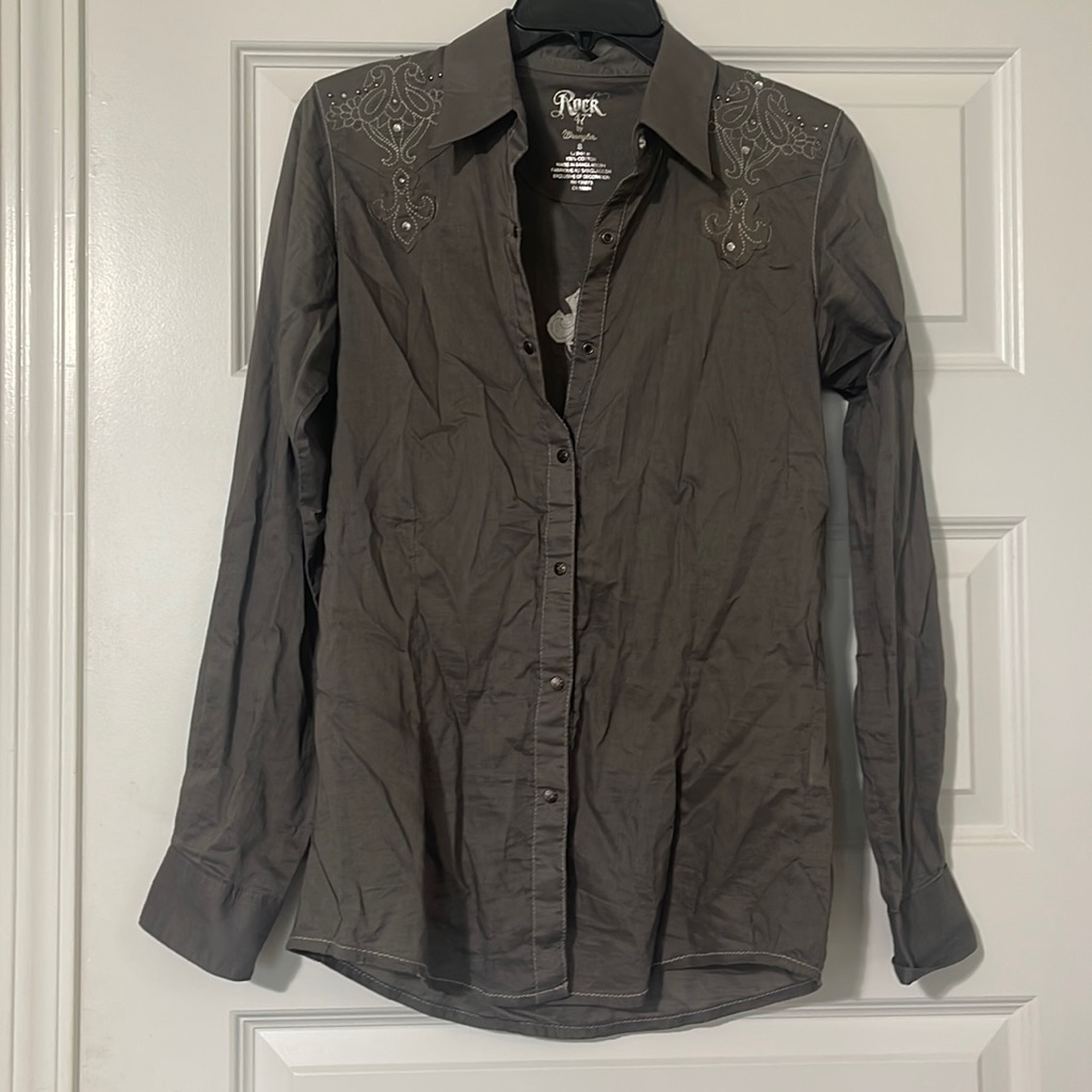 Button Down Western Top